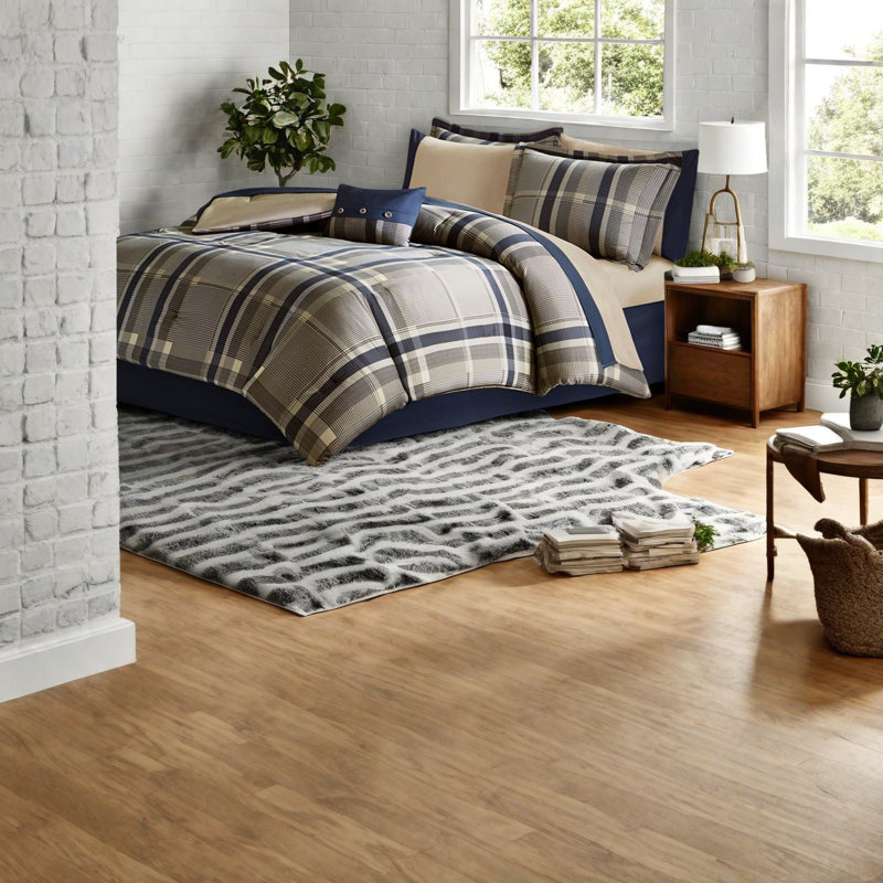 Ensembles de literie à carreaux de qualité supérieure, polyester doux et confortable, style chambre à coucher moderne