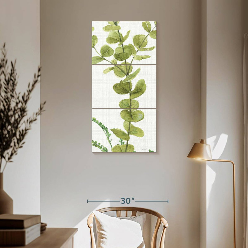Mélange de verts LXIV, H 62 po x l 30 po