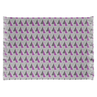 Tapis avec flèches déplacées mauve/gris/noir