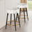 Abstract Silver And White Flowers Pattern - Floral Bar Stools Set Of 2