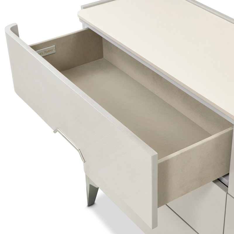 Penthouse Dresser & Mirror Set - Ash Gray