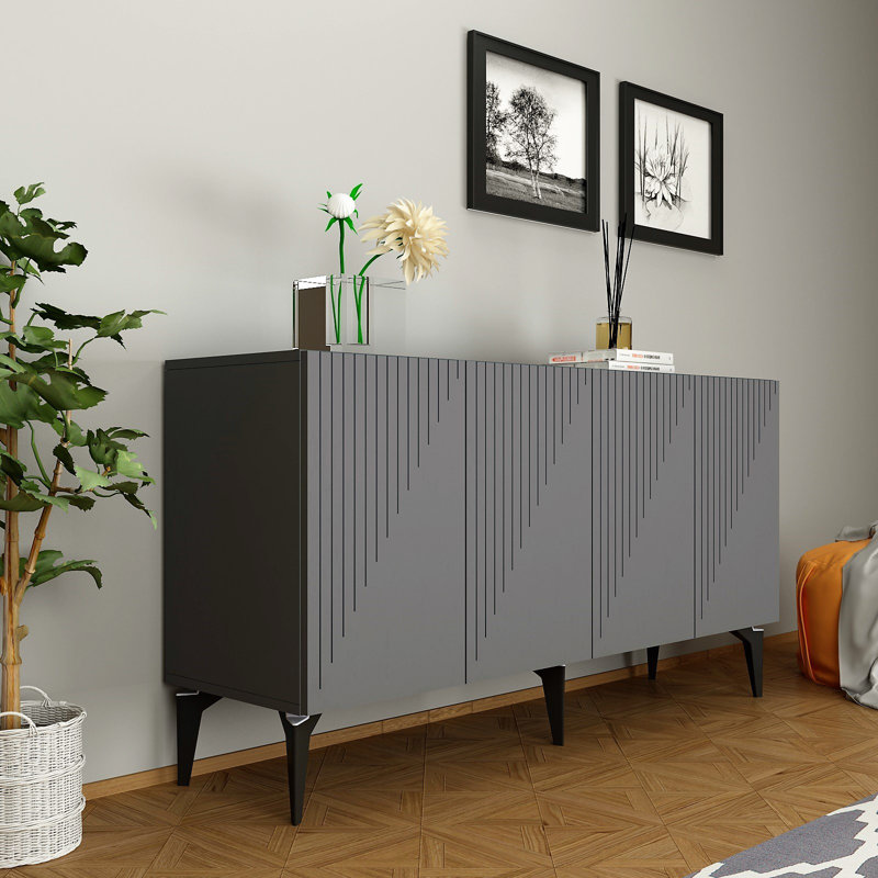 Olivia 79cm Console Table, Anthracite