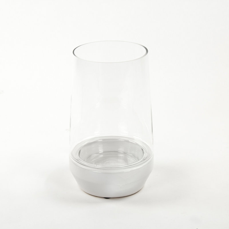 Hurricane Candle Holder, 8.5" H x 5.5" W x 5.5" D