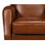 Fauteuil club pivotant en cuir fleur l 32 po The Taft-97839289