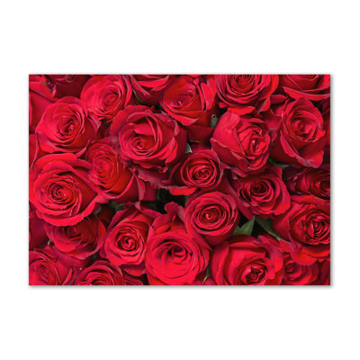 Red Roses - Wrapped Canvas Print