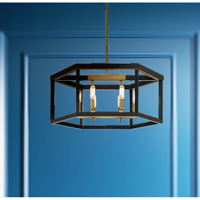 17 Stories Union Estates Coal And Soft Brass Island Light