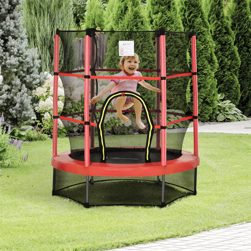 Trampoline avec structure en filet en acier, installation facile