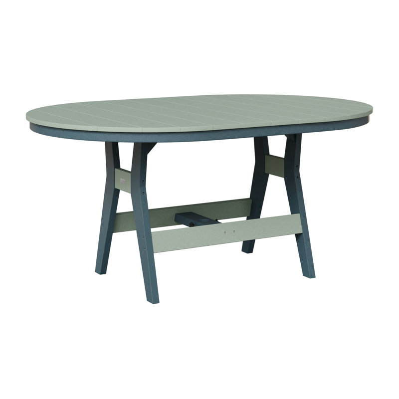 Table de bar berlinoise Berlin, Écume de mer, écume de mer, 38.87" H x 64" W x 44" D, Ardoise