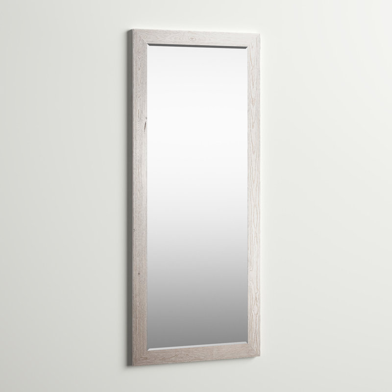 Migel Mirror, Distressed White, 61" x 25"