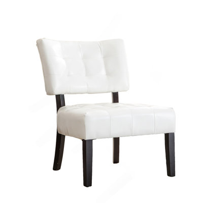 Comfortable And Durable Blended Leather Tufted Accent Chair With Oversized Seating For Relaxing And Enhancing Living Spaces