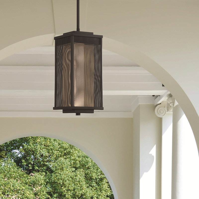 Luminaire suspendu d'extérieur à DEL Brama, noir
