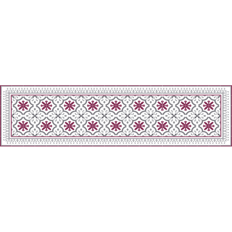 Hartigan Vinyl Machine Printed Area Rug, Runner 66 x 250cm