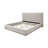 Gray Fabric Queen Bed