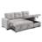 91.7" Solid Wood Frame Storage Reversible Recliner Chair With Foam Cushion, Dual-Purpose Sofa And Sofa Bed, Small Living Room Furniture-268501102
