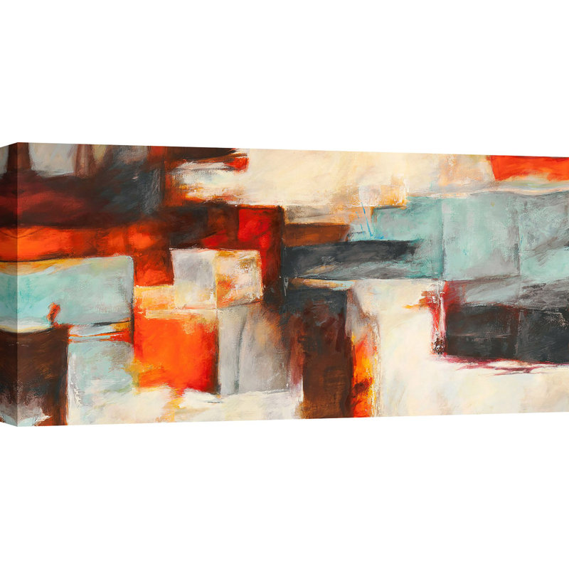 Avalanche 1 Piece Wrapped Canvas Painting, 35cm H x 70cm W x 4cm D