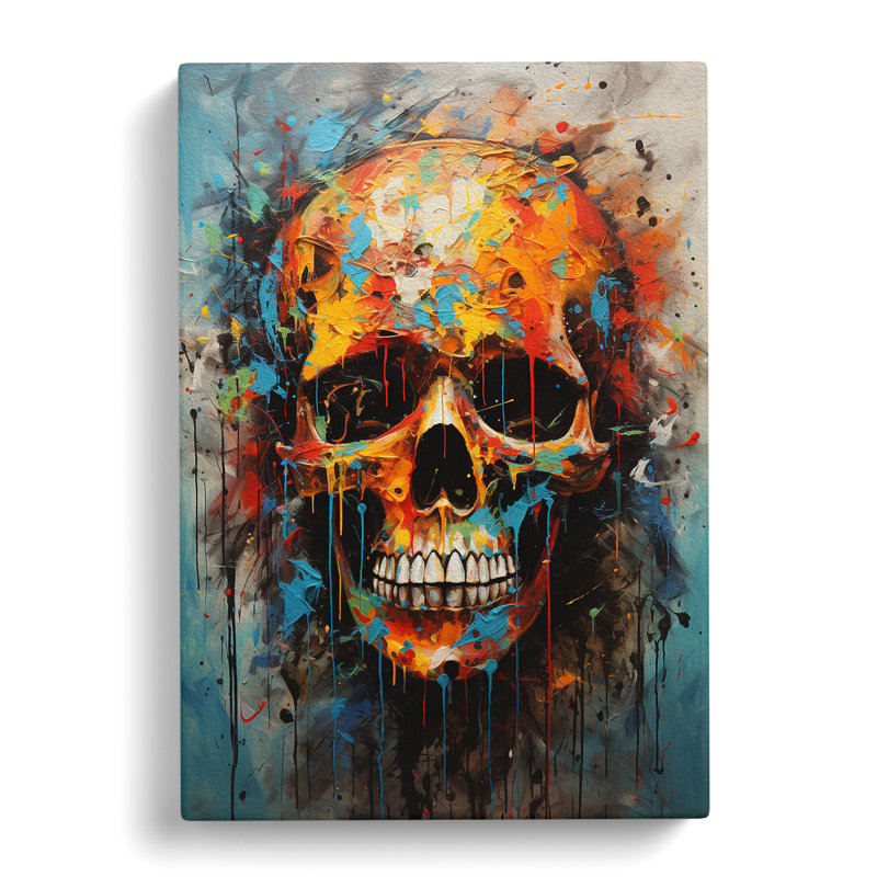 Skull Expressionism - Print, 50cm H x 35cm W x 3cm D