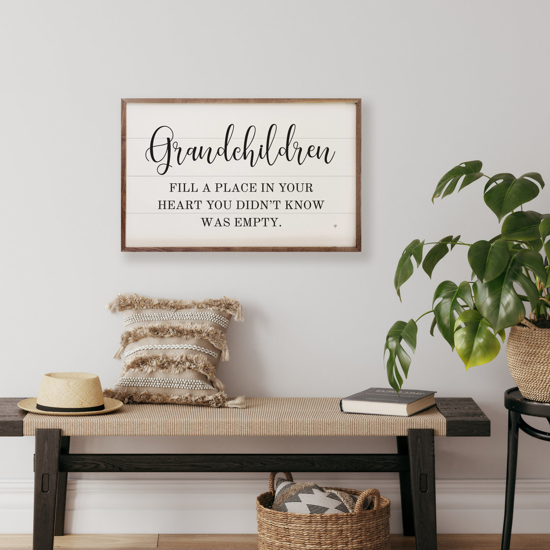 Grandchildren Fill A Place In Your Heart White Trinx 