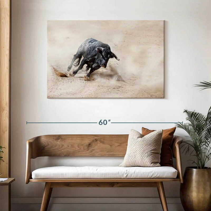 Brampt Charging Bull, 30" H x 45" W