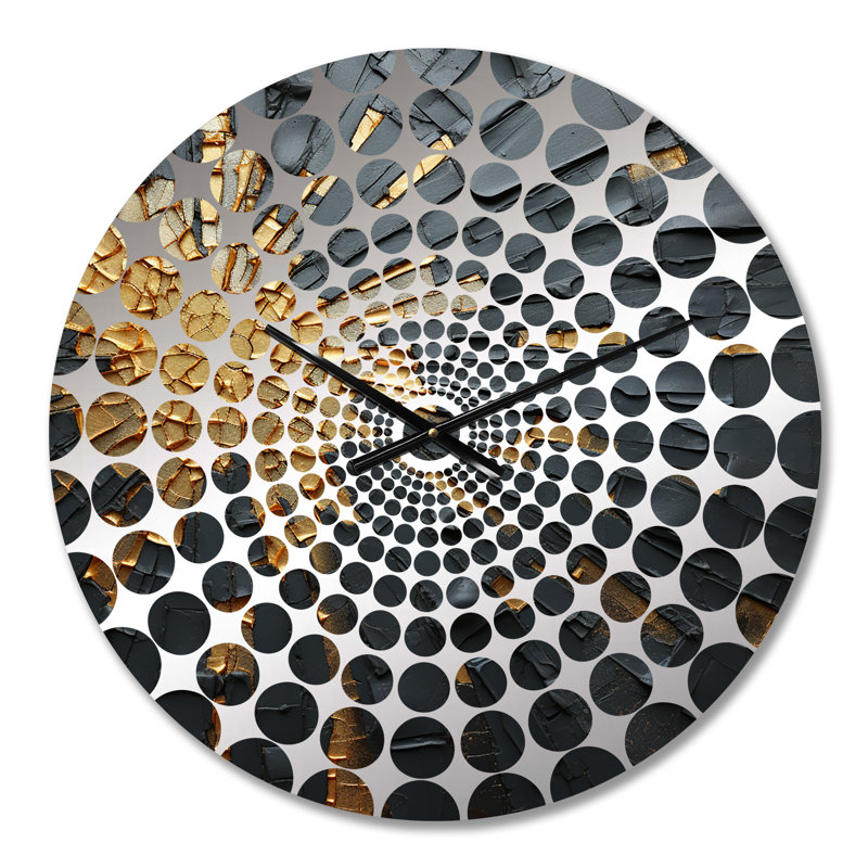 Anayeli - Horloge murale peinture abstraite, Petit