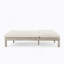 Chaise longue double à 5 positions à dossier réglable avec coussins et plateaux latéraux rabattables pour la piscine et le jardin, gris-509696094