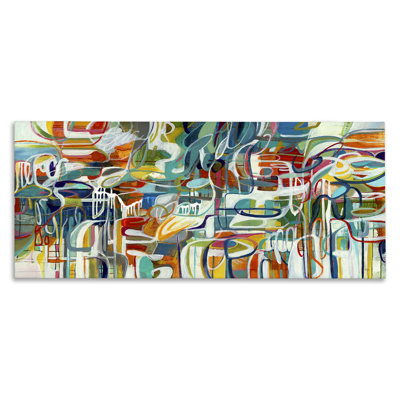 "Chaotic Doodle Shapes", art mural par Lisa Ridgers