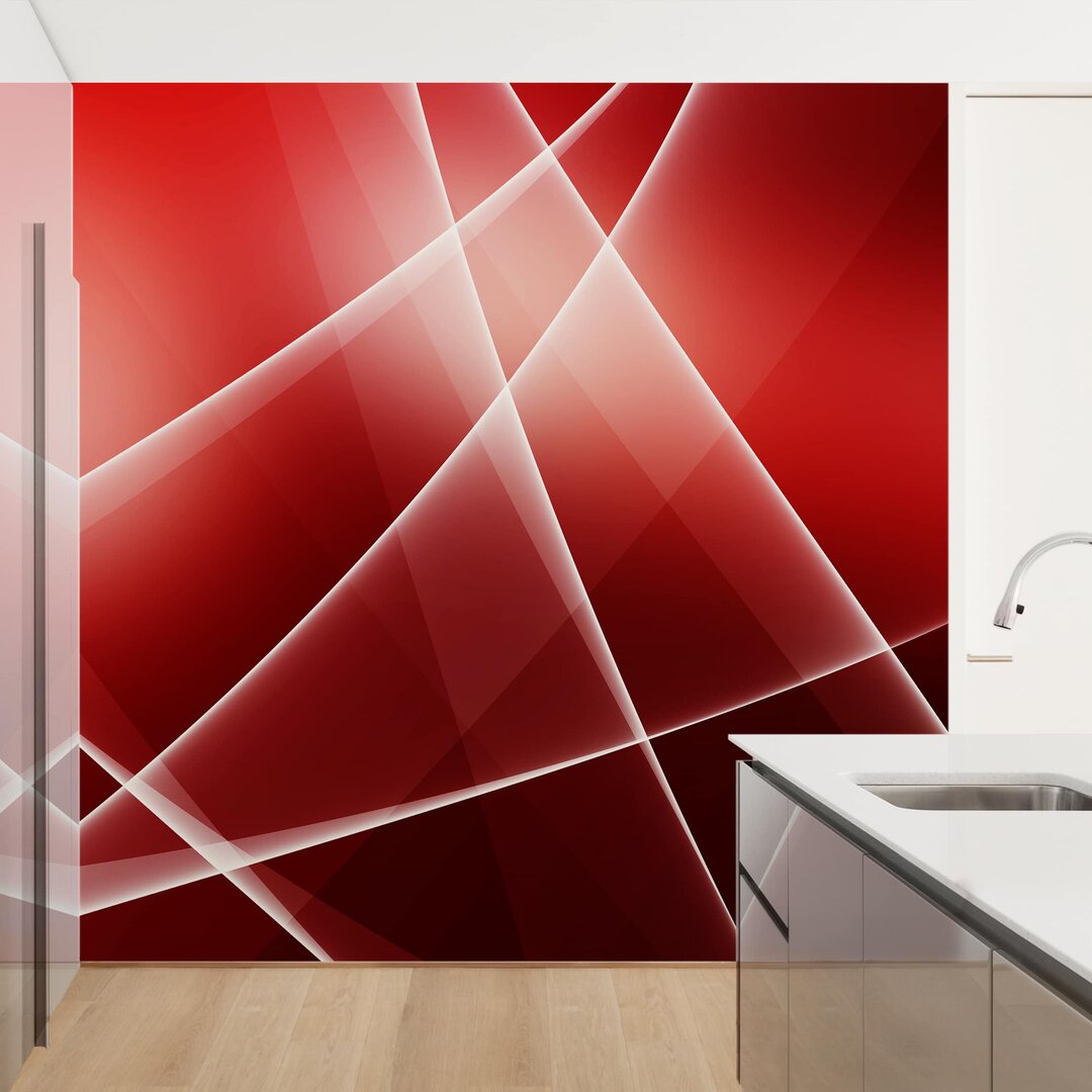 Strukturierte Tapete Red Turbulency 2,4 m x 240 cm