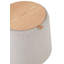 Alasia 43.5cm Wide Faux Leather Round Solid Colour Pouffe Ottoman with Storage-823885011
