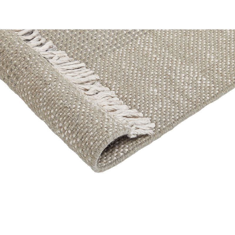 Mitiwanga Solid Colour Hand Woven Area Rug, Rectangle 140 x 200cm
