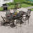 Shirly Rectangular 8 - Person 80.31'' L Outdoor Dining Set with Cushions-150846359