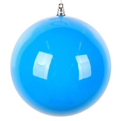  6" Lime High-Gloss Ball Ornament. Includes 4 ornaments per bag.
