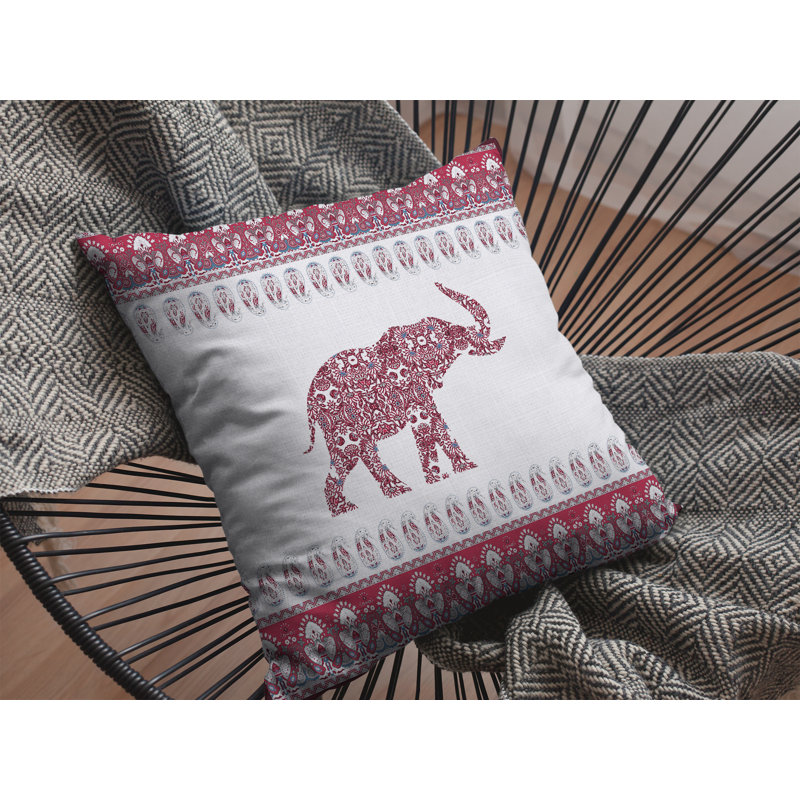 Housse de coussin carré et insert, 18 po x 18 po, Rouge