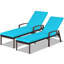 Chaise longue d'extérieur en métal Kestrel-86830201