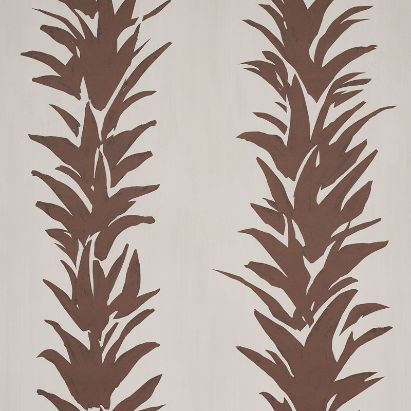 Papier peint Schumacher x Backdrop, Cacao, Non tissé