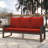 Woven Armrest Wooden 3-Person Sofa With Removable Washable Cushions(Red & Beige )-880804987