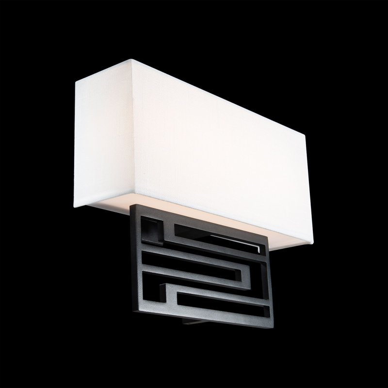 Vander 1 - Light LED Flush Mounted Sconce, 3500K, Black