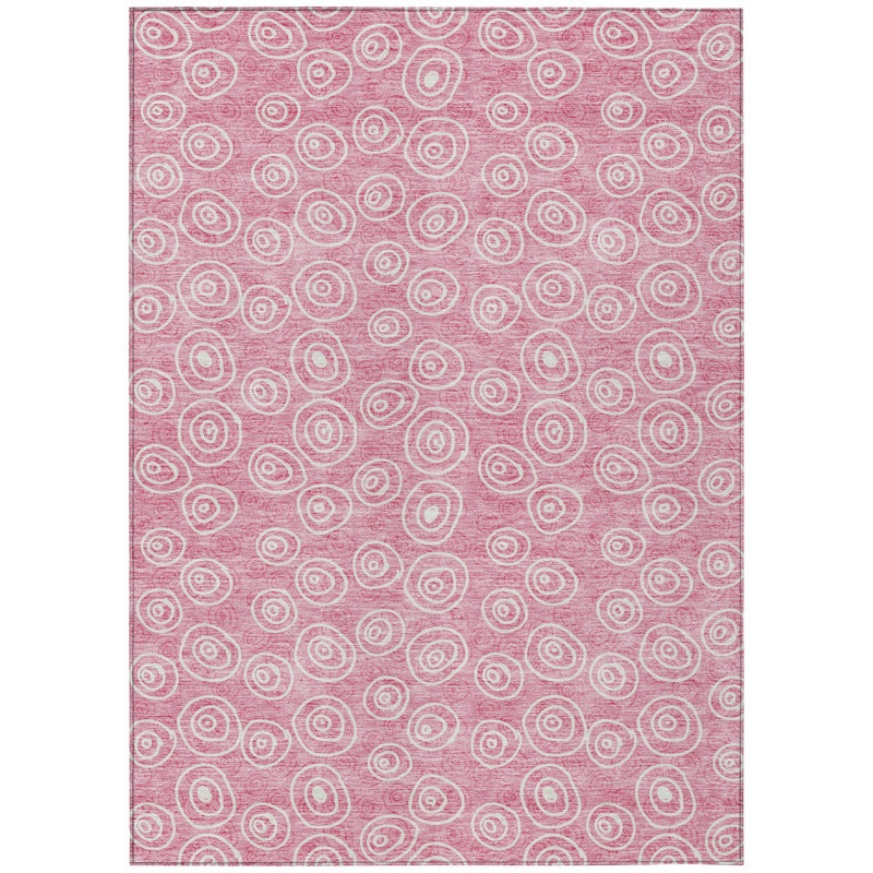 Faunce Washable Geometric Indoor / Outdoor Rug, Rectangle 9' x 12'