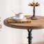 25.6" Alice Round Natural Solid Wood Top End Table Blends Modern&Farmhouse Styles For Living Room&Bedroom-615854448