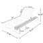 Chaise longue en fer avec coussin pour patio