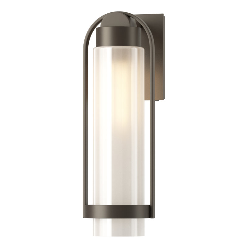 Alcove Aluminum Wall Light, Coastal Bronze, 23.2" H x 7.8" W x 8.3" D, Frosted Glass