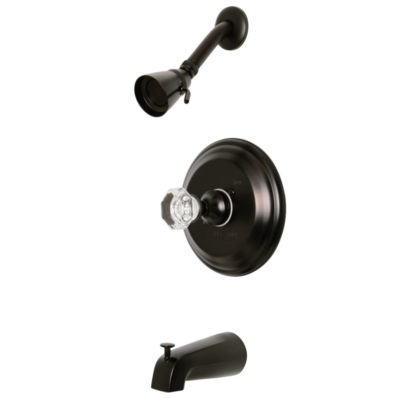 Kingston Brass Celebrity Single-Handle Pressure Balanced Tub and Shower Faucet, Oil Rubbed Bronze