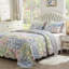 Ensemble de courtepointe 3 pièces très grand Greenland Home Fashions Emma Gray 105 x 95 + 20 x 36 (2)-292521723