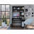Weston Two Writing Computer Desk, Hutch, Single Drawer And Cabinet, Six Shelves