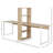 88 Inch Extra Long 2-Person Computer Desk With Storage Shelves, Double Workstation For Home Office And Study