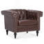Canapé à accoudoirs carrés 38,98 po Daintin-1512793958