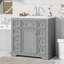 Meuble-lavabo simple 36 po avec plateau en bois manufacturé Raminder