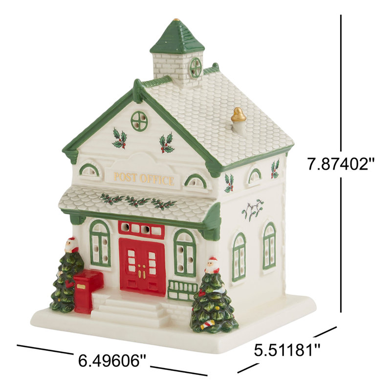 Spode Christmas Tree Led Post Office 6.5"