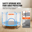 60" Trampoline for Kids Mini Toddler Trampoline with Net Indoor Outdoor-106693740