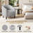 Upholstered Accent Chair Fabric Club Chair-114882591