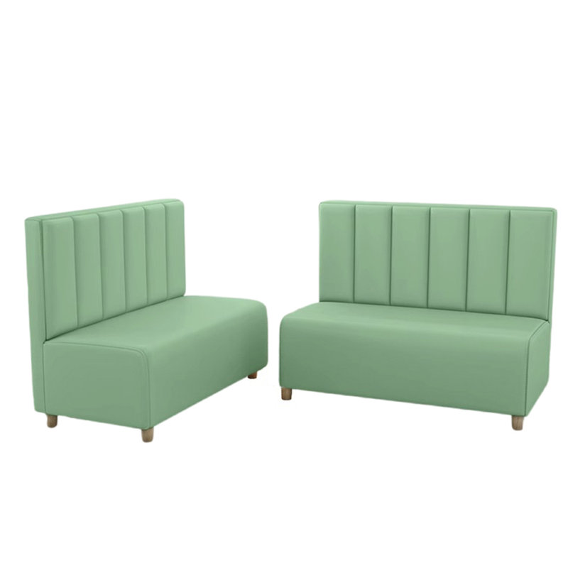 Canapé simple et décontracté, Similicuir vert pâle