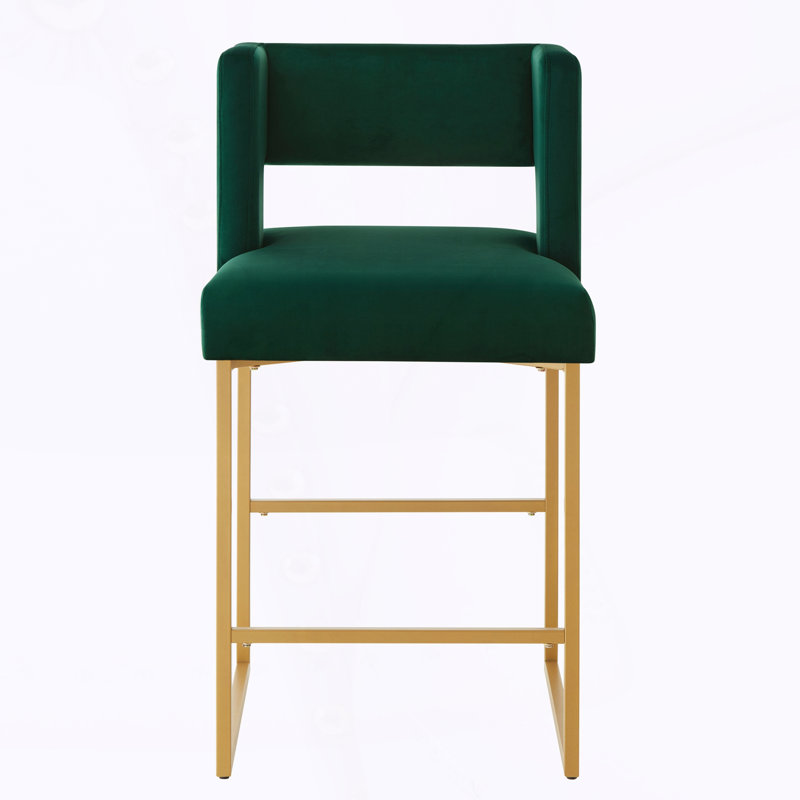 Tabouret à hauteur de comptoir Modern Fashion, Emerald/Gold